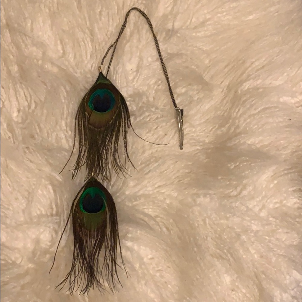 Peacock hair clip - Picture 2 of 2